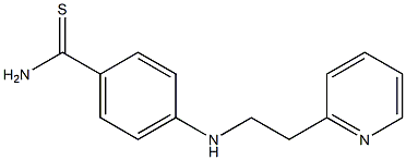 4-{[2-(pyridin-2-yl)ethyl]amino}benzene-1-carbothioamide Structure
