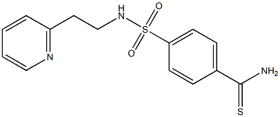 4-{[2-(pyridin-2-yl)ethyl]sulfamoyl}benzene-1-carbothioamide 구조식 이미지