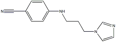 4-{[3-(1H-imidazol-1-yl)propyl]amino}benzonitrile Structure