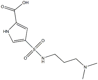 4-{[3-(dimethylamino)propyl]sulfamoyl}-1H-pyrrole-2-carboxylic acid Structure