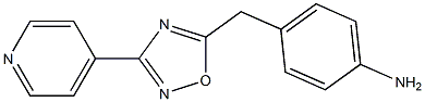 4-{[3-(pyridin-4-yl)-1,2,4-oxadiazol-5-yl]methyl}aniline 구조식 이미지