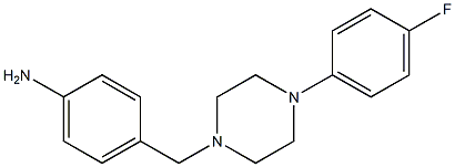 4-{[4-(4-fluorophenyl)piperazin-1-yl]methyl}aniline 구조식 이미지