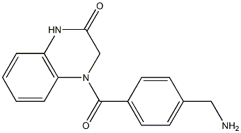 4-{[4-(aminomethyl)phenyl]carbonyl}-1,2,3,4-tetrahydroquinoxalin-2-one 구조식 이미지
