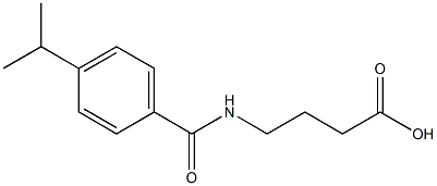 4-{[4-(propan-2-yl)phenyl]formamido}butanoic acid Structure