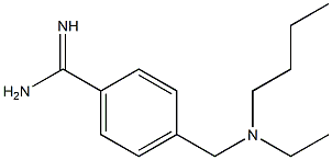 4-{[butyl(ethyl)amino]methyl}benzenecarboximidamide Structure