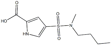 4-{[butyl(methyl)amino]sulfonyl}-1H-pyrrole-2-carboxylic acid Structure