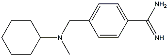 4-{[cyclohexyl(methyl)amino]methyl}benzenecarboximidamide Structure