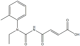4-{[ethyl(2-methylphenyl)carbamoyl]amino}-4-oxobut-2-enoic acid 구조식 이미지