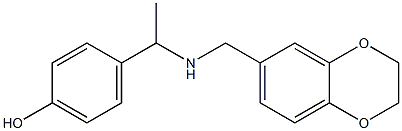 4-{1-[(2,3-dihydro-1,4-benzodioxin-6-ylmethyl)amino]ethyl}phenol Structure