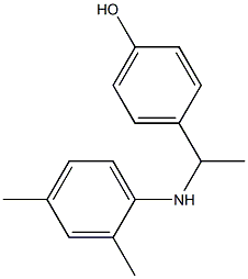 4-{1-[(2,4-dimethylphenyl)amino]ethyl}phenol Structure