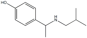 4-{1-[(2-methylpropyl)amino]ethyl}phenol 구조식 이미지