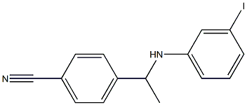 4-{1-[(3-iodophenyl)amino]ethyl}benzonitrile Structure