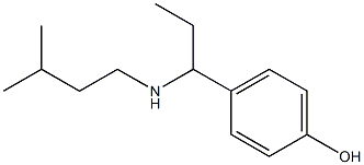 4-{1-[(3-methylbutyl)amino]propyl}phenol 구조식 이미지