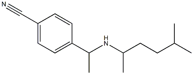 4-{1-[(5-methylhexan-2-yl)amino]ethyl}benzonitrile 구조식 이미지