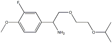 4-{1-amino-2-[2-(propan-2-yloxy)ethoxy]ethyl}-2-fluoro-1-methoxybenzene Structure