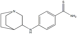 4-{1-azabicyclo[2.2.2]octan-3-ylamino}benzene-1-carbothioamide Structure