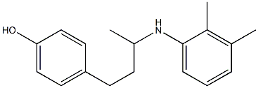 4-{3-[(2,3-dimethylphenyl)amino]butyl}phenol 구조식 이미지