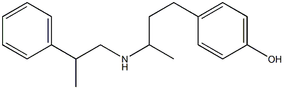 4-{3-[(2-phenylpropyl)amino]butyl}phenol 구조식 이미지