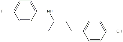 4-{3-[(4-fluorophenyl)amino]butyl}phenol 구조식 이미지