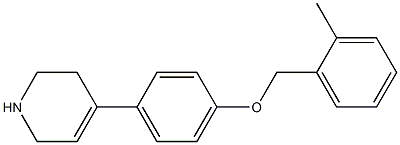 4-{4-[(2-methylphenyl)methoxy]phenyl}-1,2,3,6-tetrahydropyridine Structure