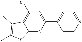 4-{4-chloro-5,6-dimethylthieno[2,3-d]pyrimidin-2-yl}pyridine 구조식 이미지