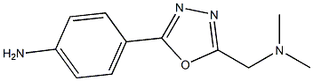 4-{5-[(dimethylamino)methyl]-1,3,4-oxadiazol-2-yl}aniline Structure