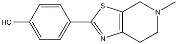 4-{5-methyl-4H,5H,6H,7H-pyrido[4,3-d][1,3]thiazol-2-yl}phenol Structure