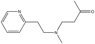 4-{methyl[2-(pyridin-2-yl)ethyl]amino}butan-2-one 구조식 이미지