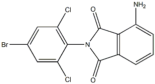 4-amino-2-(4-bromo-2,6-dichlorophenyl)-2,3-dihydro-1H-isoindole-1,3-dione Structure