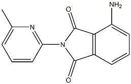 4-amino-2-(6-methylpyridin-2-yl)-2,3-dihydro-1H-isoindole-1,3-dione Structure