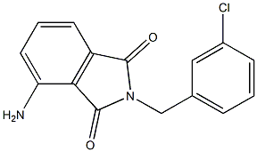 4-amino-2-[(3-chlorophenyl)methyl]-2,3-dihydro-1H-isoindole-1,3-dione Structure
