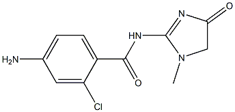 4-amino-2-chloro-N-(1-methyl-4-oxo-4,5-dihydro-1H-imidazol-2-yl)benzamide 구조식 이미지