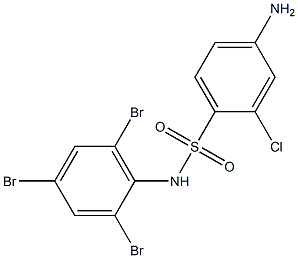 4-amino-2-chloro-N-(2,4,6-tribromophenyl)benzene-1-sulfonamide Structure