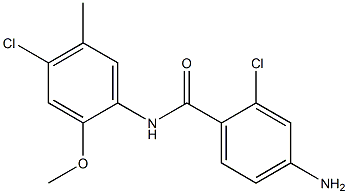 4-amino-2-chloro-N-(4-chloro-2-methoxy-5-methylphenyl)benzamide Structure