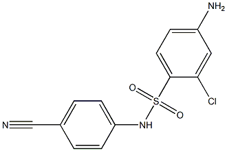 4-amino-2-chloro-N-(4-cyanophenyl)benzene-1-sulfonamide Structure