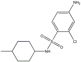 4-amino-2-chloro-N-(4-methylcyclohexyl)benzene-1-sulfonamide 구조식 이미지