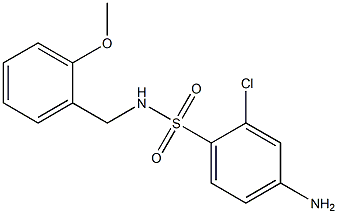 4-amino-2-chloro-N-[(2-methoxyphenyl)methyl]benzene-1-sulfonamide Structure