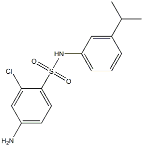 4-amino-2-chloro-N-[3-(propan-2-yl)phenyl]benzene-1-sulfonamide Structure