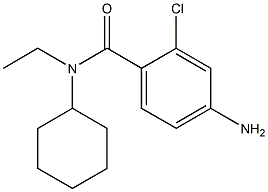 4-amino-2-chloro-N-cyclohexyl-N-ethylbenzamide Structure