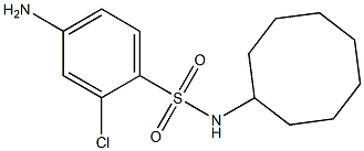 4-amino-2-chloro-N-cyclooctylbenzene-1-sulfonamide 구조식 이미지