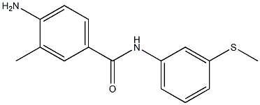 4-amino-3-methyl-N-[3-(methylsulfanyl)phenyl]benzamide Structure