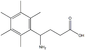 4-amino-4-(2,3,4,5,6-pentamethylphenyl)butanoic acid 구조식 이미지