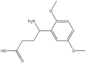 4-amino-4-(2,5-dimethoxyphenyl)butanoic acid Structure