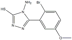 4-amino-5-(2-bromo-5-methoxyphenyl)-4H-1,2,4-triazole-3-thiol 구조식 이미지