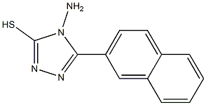 4-amino-5-(naphthalen-2-yl)-4H-1,2,4-triazole-3-thiol Structure