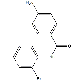 4-amino-N-(2-bromo-4-methylphenyl)benzamide 구조식 이미지