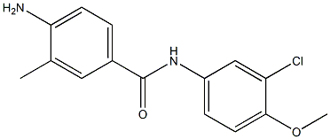 4-amino-N-(3-chloro-4-methoxyphenyl)-3-methylbenzamide 구조식 이미지