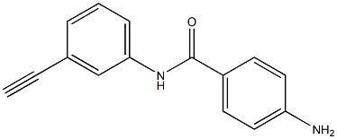 4-amino-N-(3-ethynylphenyl)benzamide Structure