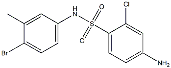 4-amino-N-(4-bromo-3-methylphenyl)-2-chlorobenzene-1-sulfonamide 구조식 이미지