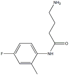 4-amino-N-(4-fluoro-2-methylphenyl)butanamide Structure